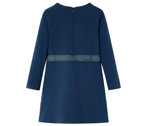 Bērnu Kleita Ar Garām Piedurknēm, Tumši Zila, 116