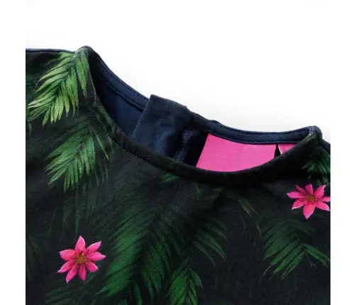 Bērnu Kleita Ar Garām Piedurknēm, Tumši Zila, 128