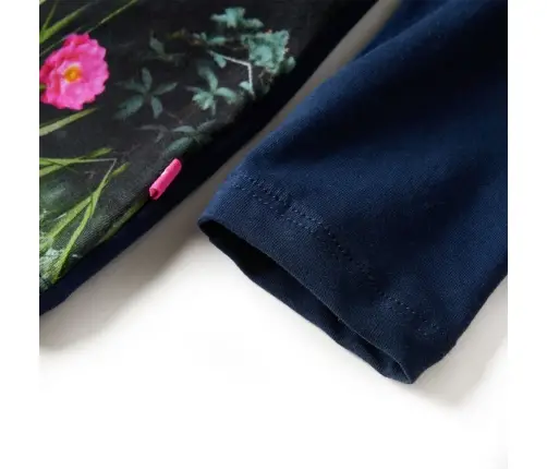 Bērnu Kleita Ar Garām Piedurknēm, Tumši Zila, 128