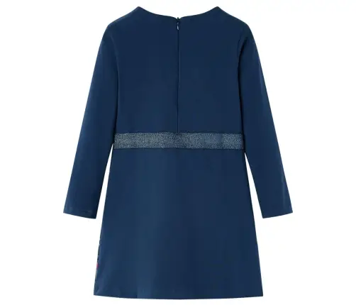 Bērnu Kleita Ar Garām Piedurknēm, Tumši Zila, 140