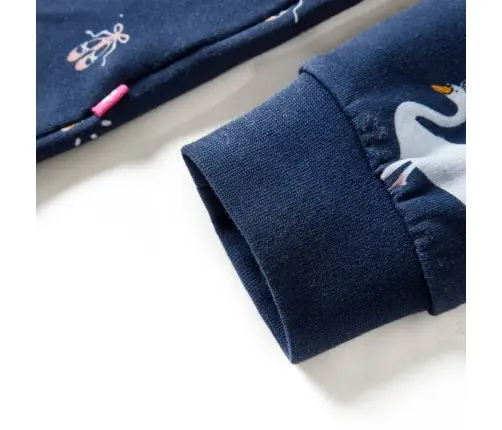 Pikkade Varrukatega Laste Kleit, Tumesinine, 116