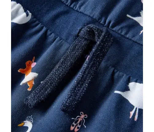 Bērnu Kleita Ar Garām Piedurknēm, Tumši Zila, 128