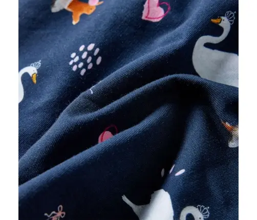 Vaikiška Suknelė Ilgomis Rankovėmis, Tamsiai Mėlyna, 140 Dydžio