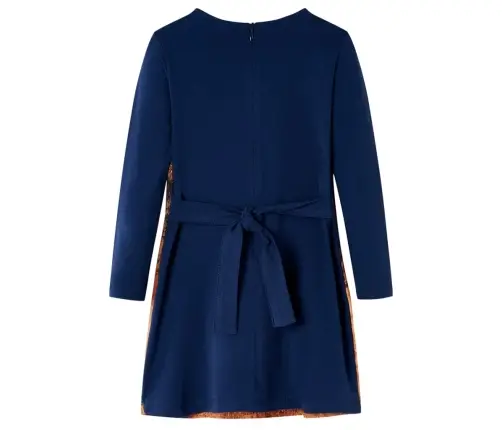 Bērnu Kleita Ar Garām Piedurknēm, Tumši Zila, 92