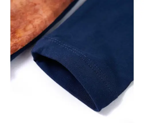 Vaikiška Suknelė Ilgomis Rankovėmis, Tamsiai Mėlyna, 128 Dydžio