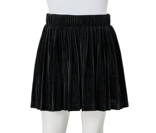 Flisēti Bērnu Svārki Ar Lureksu, Melni, 116