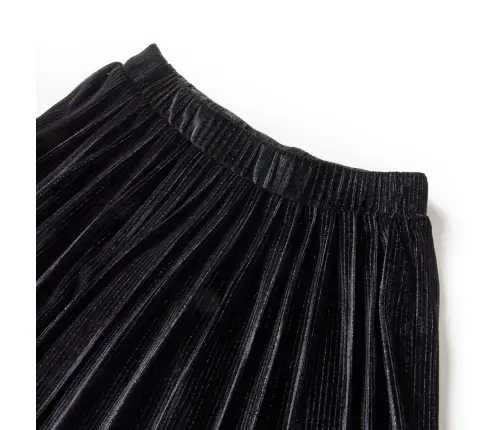 Flisēti Bērnu Svārki Ar Lureksu, Melni, 128