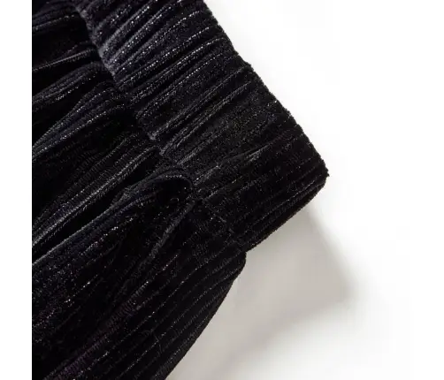 Flisēti Bērnu Svārki Ar Lureksu, Melni, 128