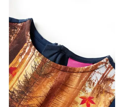 Pikkade Varrukatega Laste Kleit, Tumesinine, 104