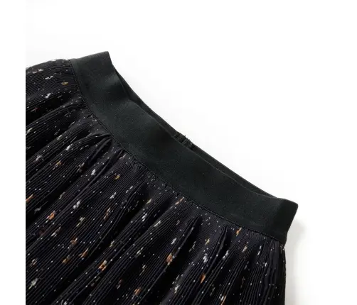 Vaikiškas Sijonas Su Raukiniais, Juodos Spalvos, 92 Dydžio