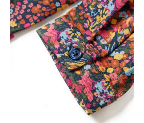 Bērnu Kleita Ar Garām Piedurknēm, Krāsaina, 104