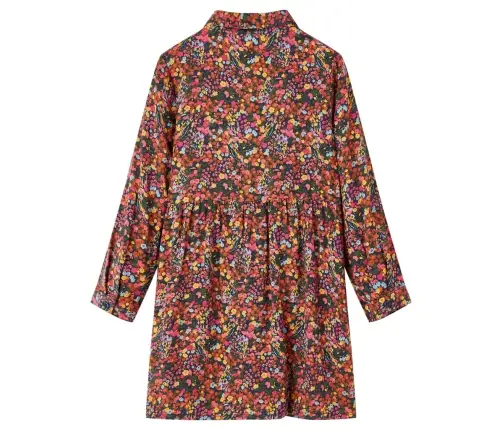 Bērnu Kleita Ar Garām Piedurknēm, Krāsaina, 128