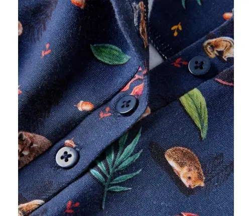 Bērnu Kleita Ar Garām Piedurknēm, Tumši Zila, 92