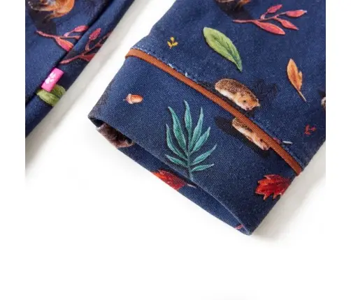 Vaikiška Suknelė Ilgomis Rankovėmis, Tamsiai Mėlyna, 116 Dydžio