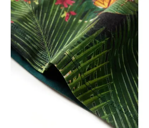 Vaikiška Suknelė Ilgomis Rankovėmis, Tamsiai Žalia, 116 Dydžio