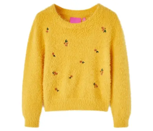 Bērnu Džemperis, Adīts, Dzeltenbrūns, 116