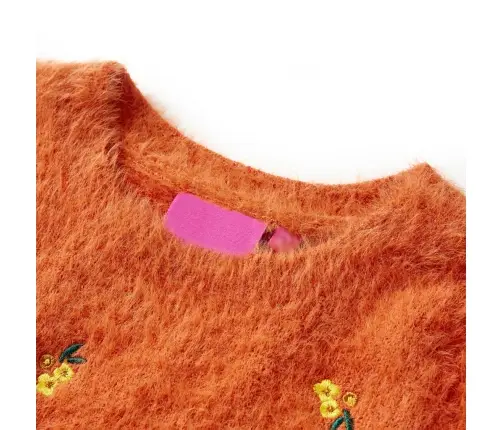 Vaikiškas Megztinis, Degintos Oranžinės Spalvos, Megztas, 92 Dydžio