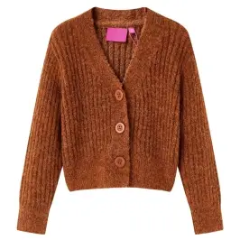 Vaikiškas Kardiganas, Smėlio Spalvos, Megztas, 116 Dydžio