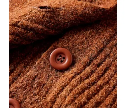 Laste Kardigan, Kootud, Konjakipruun, 128