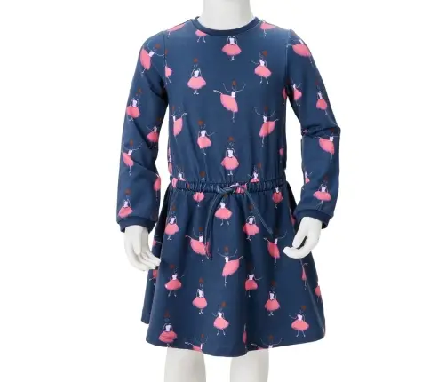 Bērnu Kleita, Tumši Zila, 140