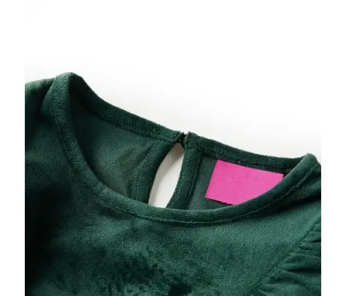 Bērnu Blūze Ar Volāniem, Tumši Zaļa, 116