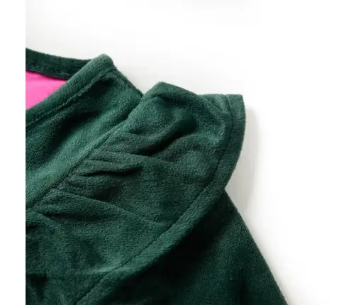 Bērnu Blūze Ar Volāniem, Tumši Zaļa, 128