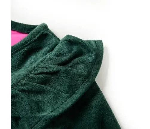 Bērnu Blūze Ar Volāniem, Tumši Zaļa, 140