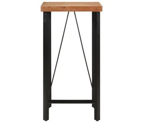 Baro Stalas, 55X55X107cm Akacijos Medienos Masyvas Ir Geležis