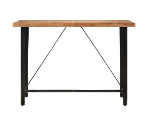 Bāra Galds, 150X70X107 Cm, Akācijas Masīvkoks Un Dzelzs Vidaxl