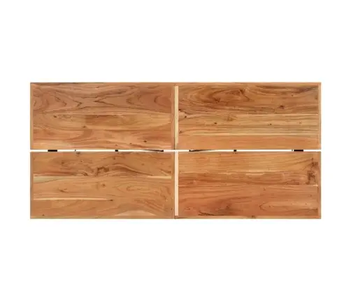 Bāra Galds, 150X70X107 Cm, Akācijas Masīvkoks Un Dzelzs Vidaxl