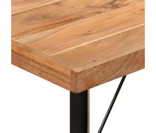 Bāra Galds, 150X70X107 Cm, Akācijas Masīvkoks Un Dzelzs Vidaxl