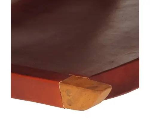 Sulankstoma Poilsio Kėdė, Tamsiai Rudos Spalvos, Tikra Oda