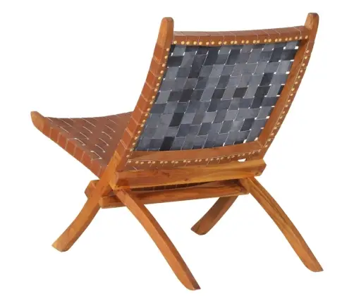 Kokkupandav Puhketool, Pruun, Ehtne Nahk