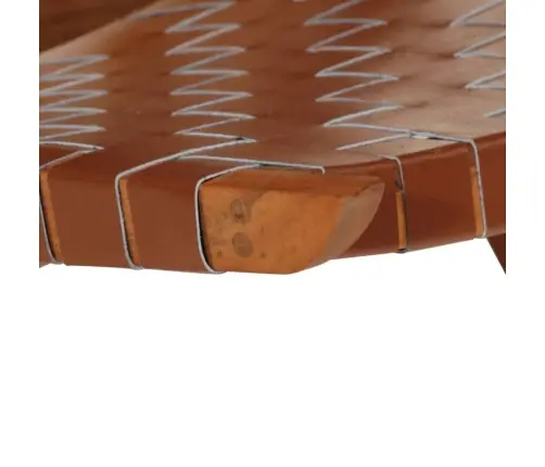 Kokkupandav Puhketool, Pruun, Ehtne Nahk