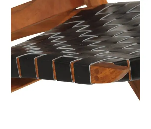 Kokkupandav Puhketool, Must, Ehtne Nahk