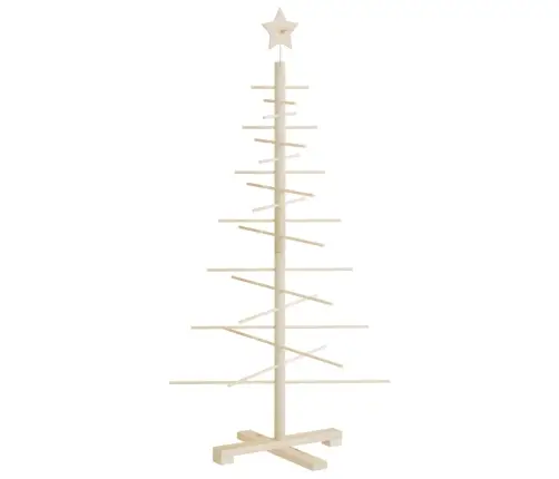 Koka Ziemassvētku Eglīte Dekorēšanai, 125 Cm, Priedes Masīvkoks Vidaxl