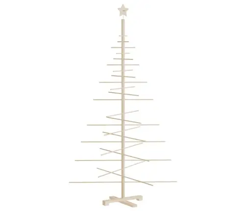 Koka Ziemassvētku Eglīte Dekorēšanai, 180 Cm, Priedes Masīvkoks Vidaxl