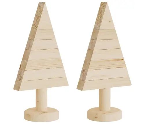 Puidust Jõulupuud Kaunistuseks 2 Tk, 30 cm Männipuit