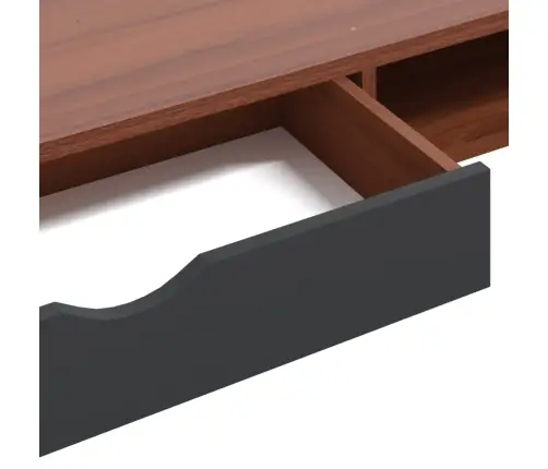Datorgalds Ar Atvilktni, Brūns, 110X50X75 Cm, Inženierijas Koks Vidaxl