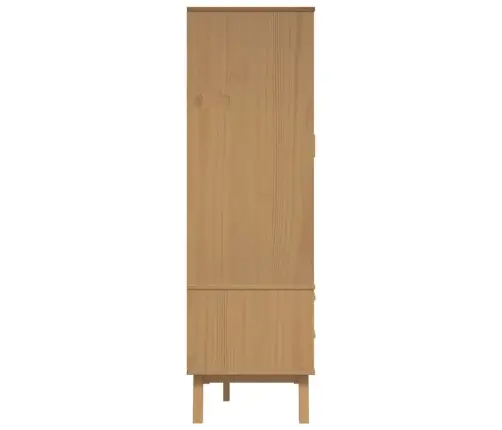 Skapis Olden, Brūns, Pelēks, 76,5X53X172 Cm, Priedes Masīvkoks Vidaxl