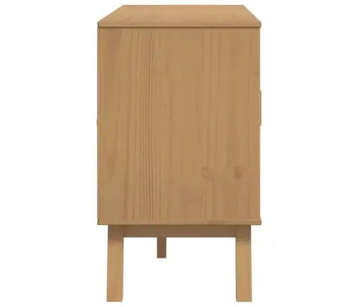 Kumode Olden, Pelēka, Brūna, 114X43X73,5 Cm, Priedes Masīvkoks Vidaxl