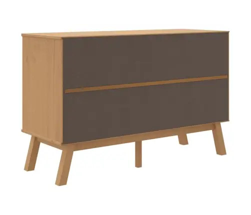 Kumode Olden, Pelēka, Brūna, 114X43X73,5 Cm, Priedes Masīvkoks Vidaxl