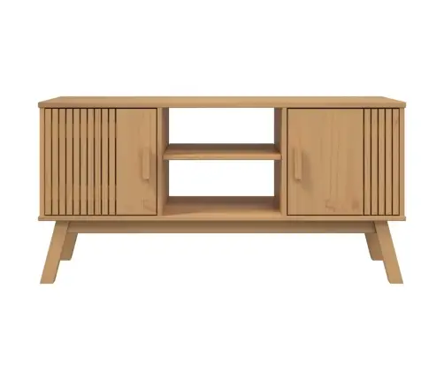 Televizoriaus Spintelė Olden, Ruda, 114X43X57cm Pušies Masyvas