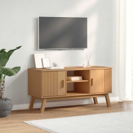 Televizoriaus Spintelė Olden, Ruda, 114X43X57cm Pušies Masyvas