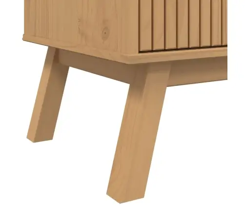 Kumode Olden, 114X43X73,5 Cm, Brūna, Priedes Masīvkoks Vidaxl