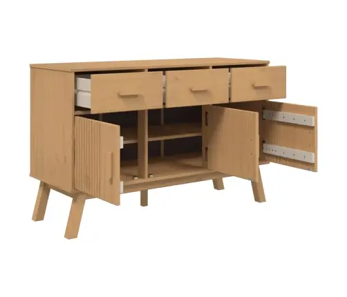 Kumode Olden, 114X43X73,5 Cm, Brūna, Priedes Masīvkoks Vidaxl