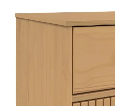 Kumode Olden, 114X43X73,5 Cm, Brūna, Priedes Masīvkoks Vidaxl