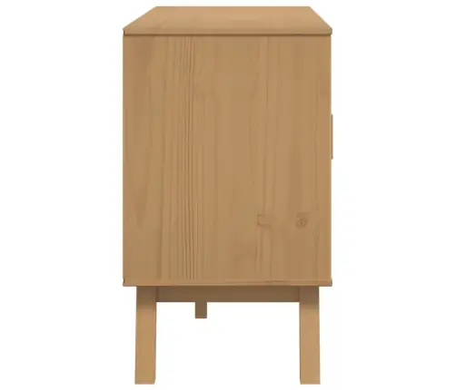 Kumode Olden, Pelēka, Brūna, 114X43X73,5 Cm, Priedes Masīvkoks Vidaxl