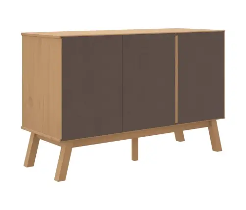 Kumode Olden, Pelēka, Brūna, 114X43X73,5 Cm, Priedes Masīvkoks Vidaxl