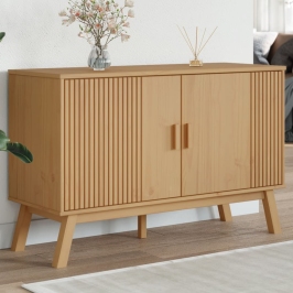 Kumode Olden, 114X43X73,5 Cm, Brūna, Priedes Masīvkoks Vidaxl